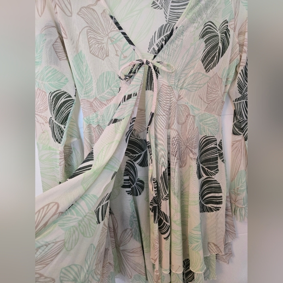 Tie-Front Robe Dress - Picture 2 of 5